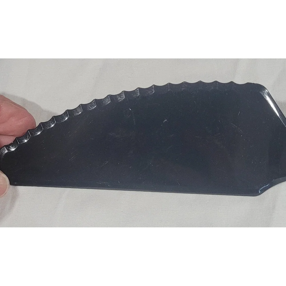 Vintage Tupperware Serrated Edge Cake Pie Cutter Knife-Black #1819